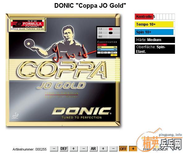 []DONIC Coppa JO Gold JO Platin׽ʹùһ¸ܣллˣ