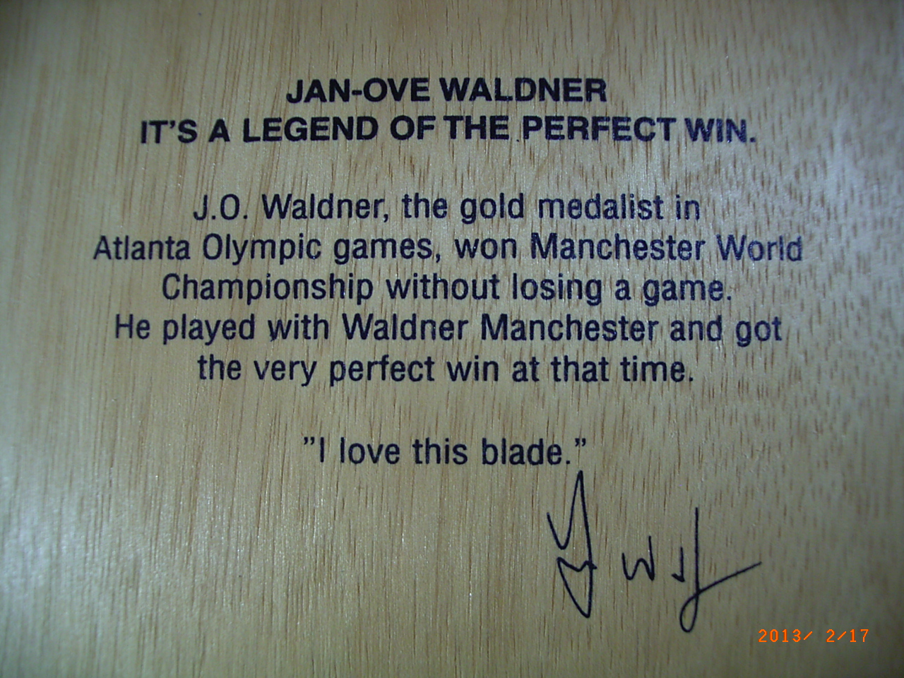 �����ղؼ������---------������-����˹��WLADNER MANCHESTER FL       Stiga Stellan Bengtsson World Champion  Allround Wood��D-series, 1978,  original rubbers����ɭ1978��ALLROUND WOOD